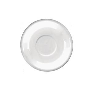 International Tableware, Inc 822-02S Cancun European White 6-1/8" Ceramic Latte Saucer