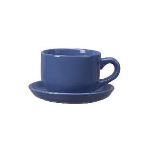 International Tableware, Inc 822-06 Cancun Light Blue 14 oz Ceramic Latte Cup