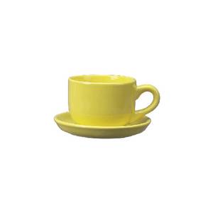International Tableware, Inc 822-242 Cancun Yellow 14 oz Ceramic Latte Cup