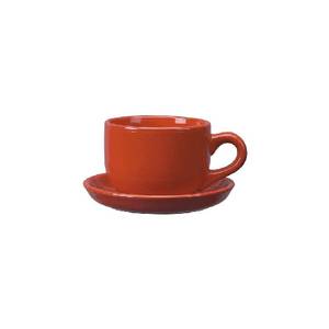 International Tableware, Inc 822-2194 Cancun Crimson Red 14 oz Ceramic Latte Cup