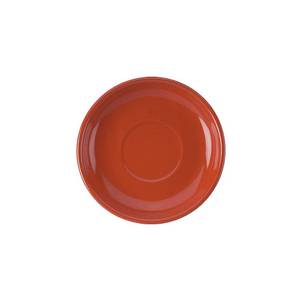 International Tableware, Inc 822-2194S Cancun Crimson Red 6-1/8" Diameter Ceramic Latte Saucer