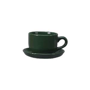International Tableware, Inc 822-67 Cancun Green 14 oz Ceramic Latte Cup