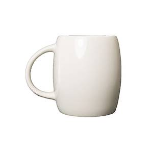 International Tableware, Inc 82401-01 American White 14 oz Ceramic Puget Barrel Mug