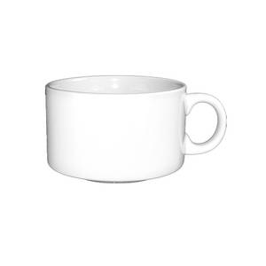 International Tableware, Inc 89344-02 European White 16 oz Ceramic Soup Cup