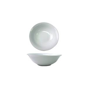International Tableware, Inc BL-10 Bristol Bright White 10-1/2 oz Porcelain Grapefruit Bowl