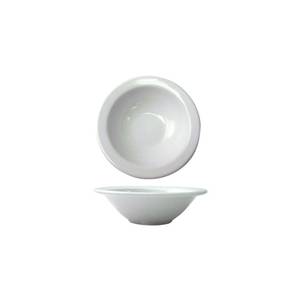 International Tableware, Inc BL-11 Bristol Bright White 6 oz Porcelain Fruit Bowl