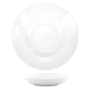 International Tableware, Inc BL-1200 Bristol Bright White 18 oz Porcelain Pasta Bowl - 1 Dz