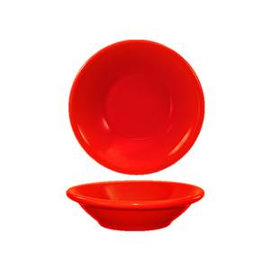 International Tableware, Inc CAN-11-CR Cancun Crimson Red 4-3/4 oz Ceramic Round Fruit Bowl