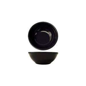International Tableware, Inc CA-15-B Cancun Black 12-1/2 oz Ceramic Oatmeal/Nappie Bowl