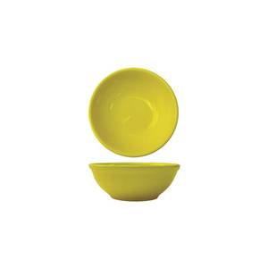 International Tableware, Inc CA-15-Y Cancun Yellow 12-1/2 oz Ceramic Oatmeal/Nappie Bowl