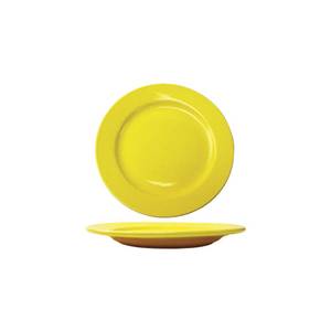 International Tableware, Inc CA-16-Y Cancun Yellow 10-1/2" Diameter Ceramic Plate