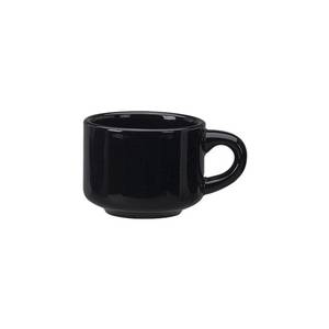 International Tableware, Inc CA-23-B Cancun Black 7-1/2 oz Ceramic Cup