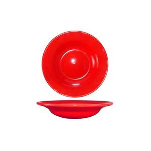 International Tableware, Inc CA-3-CR Cancun Crimson Red 12 oz Ceramic Deep Rim Soup Bowl