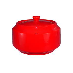 International Tableware, Inc CA-61-CR Cancun Crimson Red 14 oz Ceramic Sugar Bowl