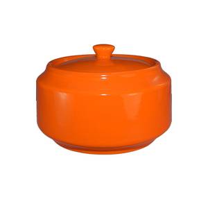International Tableware, Inc CA-61-O Cancun Orange 14 oz Ceramic Sugar Bowl