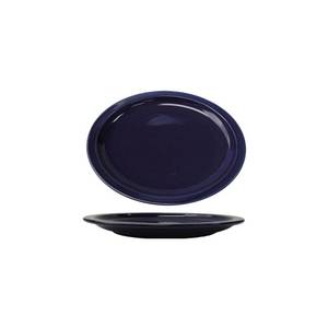 International Tableware, Inc CAN-12-CB Cancun Cobalt Blue 9-3/4" x 7" Ceramic Platter