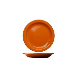 International Tableware, Inc CAN-16-O Cancun Orange 10-1/2" Diameter Ceramic Plate