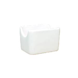 International Tableware, Inc CH225-01 Roma American White 3-3/8"x2-3/8" Ceramic Sugar Holder