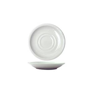 International Tableware, Inc DO-2 Dover European White 6" Diameter Porcelain Saucer