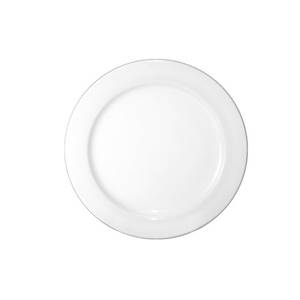 International Tableware, Inc DO-22 Dover European White 8-1/4" Porcelain Wide Rim Plate