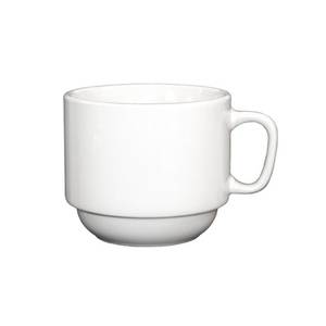 International Tableware, Inc DO-23 Dover European White 7 oz Porcelain Cup