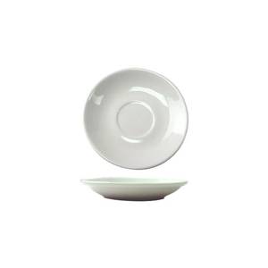 International Tableware, Inc DO-36 Dover European White 4-3/4" Diameter Porcelain A.D. Saucer