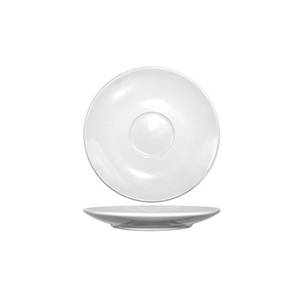 International Tableware, Inc DO-67 Dover European White 6-1/2" Dia. Porcelain Cappuccino Saucer