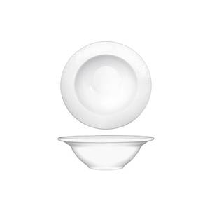 International Tableware, Inc DR-10 Dresden Bright White 10-1/2 oz Porcelain Grapefruit Bowl
