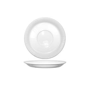 International Tableware, Inc DR-2 Dresden Bright White 6-1/2" Diameter Porcelain Saucer