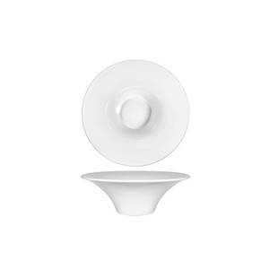 International Tableware, Inc FA-255 Bright White 48 oz Porcelain Conical Trumpet Bowl