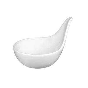 International Tableware, Inc FA-400 Bright White 1-3/4 oz Porcelain Round Sampling Bowl