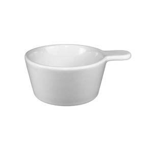 International Tableware, Inc FA-404 Bright White 4 oz Porcelain Sampling Bowl