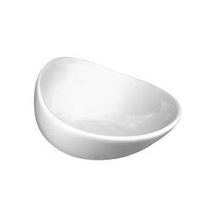 International Tableware, Inc FA-418 Bright White 9 oz Porcelain Sampling Bowl