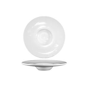 International Tableware, Inc FAW-700 Bright White 2 oz Porcelain Wide Rim Bowl