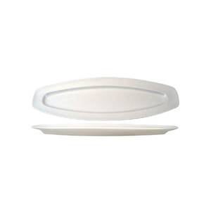 International Tableware, Inc BL-1900 Bristol Bright White 19" Oval Porcelain Fish Platter
