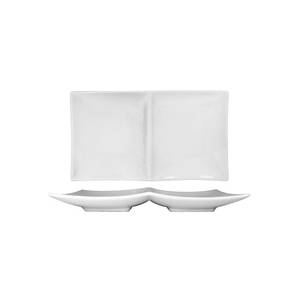 International Tableware, Inc PA-210 Paragon Bright White 9-3/4" x 5-7/8" Porcelain Coupe Plate