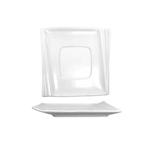 International Tableware, Inc PC-2 Pacific Bright White 6" x 6" Porcelain Saucer