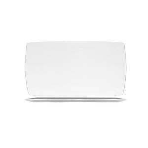 International Tableware, Inc PL-13 Chef's Palette Bright White 13" x 7" Porcelain Flat Platter