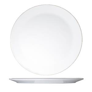 International Tableware, Inc PL-100 Bright White 10" Diameter Porcelain Plate