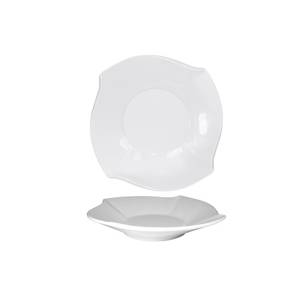 International Tableware, Inc RA-10 Rhapsody Bright White 9 oz Porcelain Grapefruit Bowl