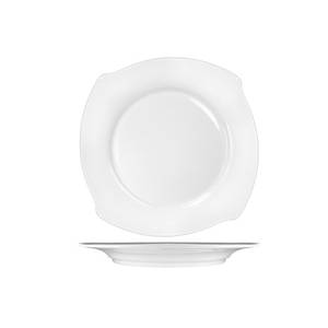 International Tableware, Inc RA-7 Rhapsody Bright White 6-1/2" Diameter Porcelain Plate