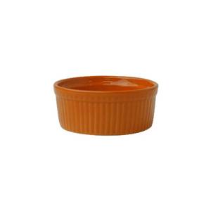 International Tableware, Inc RAMF-3-O Buffet Orange 3 oz Ceramic Fluted Ramekin