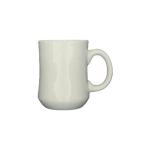 International Tableware, Inc RM-P-AW Cancun American White 8 oz Stoneware-Ceramic Princess Mug