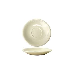 International Tableware, Inc RO-2 Roma American White 6" Diameter Ceramic Saucer