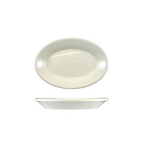 International Tableware, Inc RO-47 Roma American White 8-1/4" x 5-7/8" Ceramic Platter