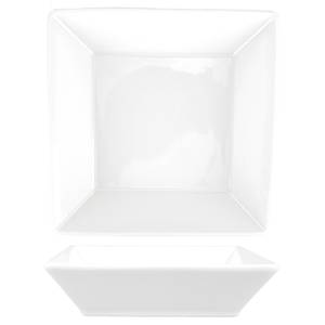 International Tableware, Inc SP-15 Slope Bright White 6 oz Porcelain Square Bowl