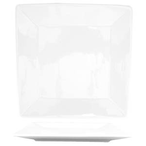 International Tableware, Inc SP-20 Slope Bright White 11-1/4" Porcelain Square Plate