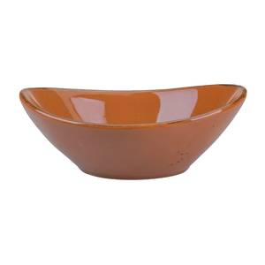 International Tableware, Inc SV-15-TE Savannah Terracotta 10 oz Stoneware Oval Bowl