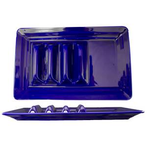 International Tableware, Inc TACO-14-CB Set Of 6 Cobalt Blue 14-1/8" x 9-1/8" Ceramic Taco Plates
