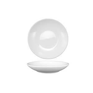 International Tableware, Inc TN-108 Torino European White 8"Diameter Porcelain Coupe Pasta Plate